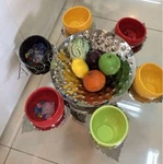 Techtongda Stainless Steel 6-HEAD Leaf Fruit Tray Salad Plate Hotel Supply. Fixed Price $172.05.