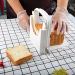 Bread Slicer Toast Cutting Adjustable Roast Loaf Cutter Foldable Clear. Fixed Price $15.66.