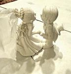 Vintage Bride & Groom Wedding Cake Topper Dress Veil Tuxedo Hat; Romantic. Fixed Price $12.95.