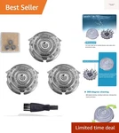 Shaver Heads Blades Cutter Replacement For Compatible With Philipss Nore-lcos.... Fixed Price $26.99.