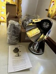 Nutraease Manual Food Cutter Stainless Steel Cutting Cones Chrome Base. Fixed Price $180.00.