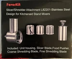 Favorkit Stainless Steel Slicer Shredder Attachment For Kitchenaid Mixers Lar.... Fixed Price $39.99.