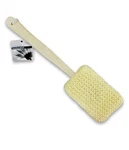 Kole Imports Exfoliating Backwasher With Wooden Handle, 15" L, Multicolor. Fixed Price $9.00.