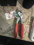 New Trudeau 2 In 1 Garlic Duo Press & Slicer - Red. Fixed Price $24.00.