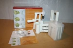 5-BLADE Vegetable/fruit Spiralizer In Box Veggiespize & 150 Recipe Book. Fixed Price $14.93.