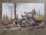 Vintage Easyriders David Mann Centerfold Magazine Gatefold Flathead Chopper Hd. Fixed Price $29.99.