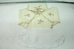 Bread/roll Cozy Cover/tray 3 --french Knot Embroidery/christmas Design. Fixed Price $12.99.