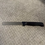 Ginsu 2000 Non Serrated Bagel Knife Black Plastic Handle-kitchen Tool. Fixed Price $12.00.