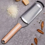 Stainless Steel Cheese Grater Natural Wood Handle Parmesan Lemon, Ginger. Fixed Price $11.99.