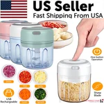 Electric 300ML Garlic Press Chopper Chili Onion Fruits Meat Mincer Blender Mixer. Fixed Price $11.98.