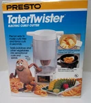 Presto Tatertwister Electric Curly Cutter Two Disk Vegetables W/box Instructions. Fixed Price $36.95.