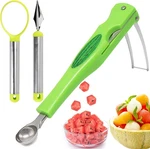 Jayvar Watermelon Cutter Slicer With Baller Scoop Set 3 Pzs. Fixed Price $13.99.