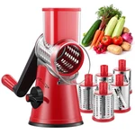 Gdl Rotary Cheese Grater Hand Crank With 5 Interchangeable Blades - Upgraded .... Fixed Price $48.05.