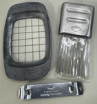 Kuchenprofi Stainless Holder Slicing Guide + Presto Fry Cutter & Ekco Opener. Fixed Price $10.00.