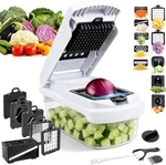 18-IN-1 Vegetable Chopper Mandoline Slicer For Kitchen, Food With Contai. Fixed Price $55.45.
