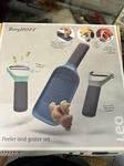 Berghoff Leo 3 Piece Peeler Grater Set New . Soft Handle. Fixed Price $50.00.