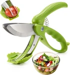 Scissors With Double Blades, Lettuce Chopper For Chopped Salad, Green. Fixed Price $23.39.