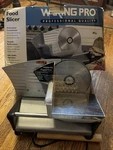Waring Pro Food Slicer FS150 Complete Works Perfectly, Open Box. Fixed Price $62.00.