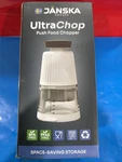 Janska Brand New Ultrachop Push Food & Vegetable Chopper, Stainless Steel Blades. Fixed Price $8.00.