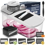 Ourokhome Vegetable Mandolin Slicer, Hand Safe Kitchen Food 6 Blades, White. Fixed Price $35.99.