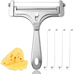 Stainless Steel Cheese Slicer With 4 Extra Wires Adjustable Thickness, Hand. Fixed Price $19.99.