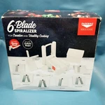 New Open Box Paderno World Cuisine 6-BLADE Vegetable Slicer #A4982806 White. Fixed Price $5.00.