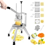 Vevor Commercial Vegetable Chopper W/ 4 Blades French Fry Cutter Potato Dicer. Fixed Price $69.99.