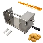 Manual Potato Tower Machine Stainless Steel Spiral Slicer With 2 Blades. Fixed Price $35.72.