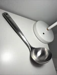 Oxo Good Grips Brushed Stainless Steel Ladle Silver Metal Heavy Soup Silicone. Fixed Price $49.99.