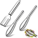 3PIECES Fish Scaler Remover Cleaner Brush With Stainless Steel Sawto. Fixed Price $10.68.