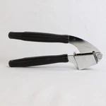 Stainless Steel Manual Garlic Press Kitchen Tool Black Handle. Fixed Price $7.99.