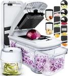 ALL-IN-1 Vegetable Chopper Mandoline Slicer For Kitchen Cheese Grater White. Fixed Price $50.54.