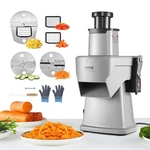 Vevor GJ817 - 4 In Electric Vegetable Slicer Dicer Shredder & Strip Cutter. Fixed Price $120.00.