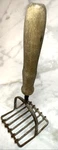 Unique Square 9" Wire Potato Vegetable Masher Wood Handle Rustic Kitchen Tool. Fixed Price $14.35.