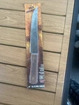 Old Hickory Slicing Tan Wood Carbon Steel Clip Point Fixed Blade Knife 75-8. Fixed Price $30.00.