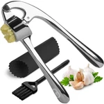 Garlic Press Crusher & Mincer Easy Squeeze Ergonomic Handle, Heavy Duty Zinc. Fixed Price $13.49.