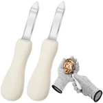 Oyster Shucking Knife, 2 Pack Shucker Set With Professional Grad.... Fixed Price $18.74.