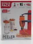 Dash Go Rapid Electric Vegetable Peeler, Red, 6 Blades, Adapter. Fixed Price $11.55.