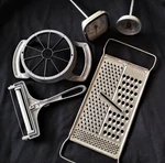 Vintage Kitchen Utensils Tools (5) Pieces: Grater, Slicer, Peeler, Thermometers. Fixed Price $34.95.