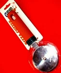 Aronson Pizza Cutter Stainless Steel Cutting Wheel Grip It Brown. Fixed Price $10.00.