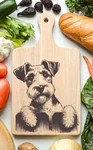 Fox Terrier Cutting Cheese Board. Fixed Price $35.99.