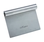 Norpro Vegetable Chopper Stainless Steel Bench Scraper Measuring Guide 6" X 4". Fixed Price $12.97.