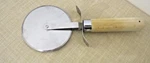 Vintage Sassafras Enterprises Oversized 4" Stainless Pizza Wheel Cutter Japan. Fixed Price $8.00.