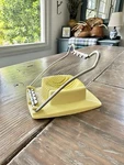 Vintage Ekco Egg Slicer Yellow Plastic And Stainless Steel Kitchen Gadgets. Fixed Price $13.00.