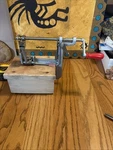The Pampered Chef Apple Peeler Corer Slicer With Wooden Stand Hand Crank. Fixed Price $19.98.