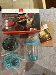 Kuhn Rikon Push Slicer Swiss Design Set Aqua. Fixed Price $22.19.
