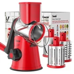 Geedel Rotary Cheese Grater, Kitchen Mandoline Vegetable Slicer With 3 Interc.... Fixed Price $42.25.