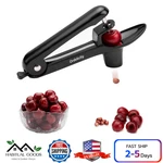 Stainless Steel Cherries Corer Pitter Tool With Hand-held Push Design Black. Fixed Price $23.59.