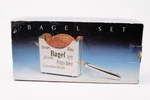 Bagel Cutter Holder Vintage Godinger Silverplate New Box Gift. Fixed Price $16.59.
