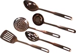 5-PIECE Stainless Steel Cooking Utensil Set, Copper Finish Includes Kitchen La. Fixed Price $38.99.